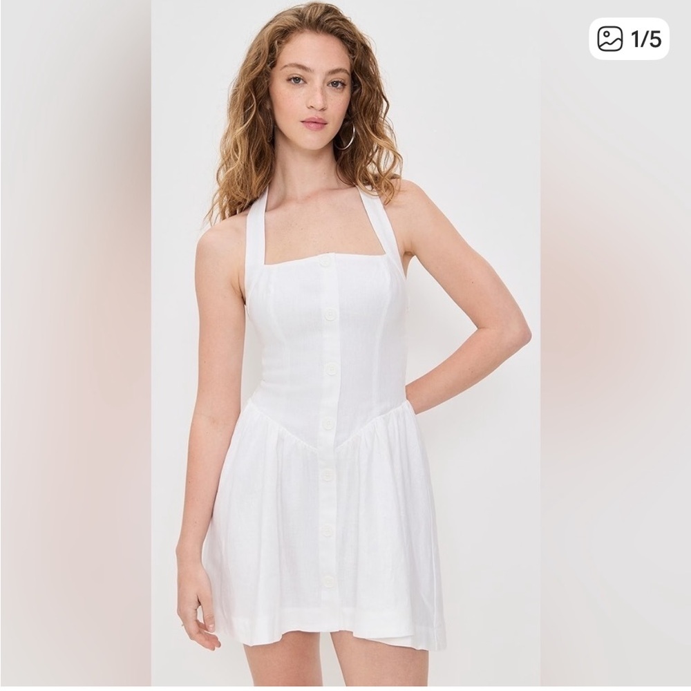 Reformation Mariela Linen Dress Size 10 B1378